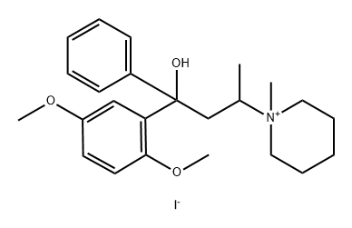 Piperidinium, 1-[3-(2,5-dimethoxyphenyl)-3-hydroxy-1-methyl-3-phenylpropyl]-1-methyl-, iodide (1:1)