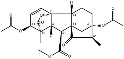 O-Methyl 15-Oxo 17-Hydro Gibberellin A3 Diacetate Structural