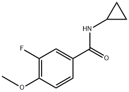 N-cyclopropyl-3-fluoro-4-methoxybenzamide Structural