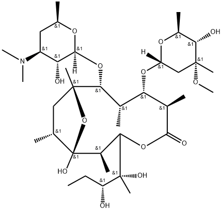 13-O,1-Seco-11-deoxy-1,11-epoxyerythromycin Structural