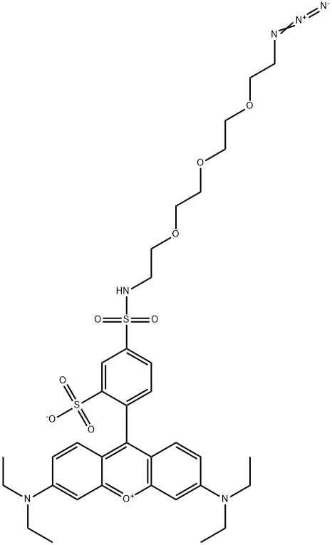 Xanthylium, 9-[4-[[[2-[2-[2-(2-azidoethoxy)ethoxy]ethoxy]ethyl]amino]sulfonyl]-2-sulfophenyl]-3,6-bis(diethylamino)-, inner salt Structural