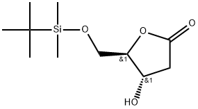 D-erythro-Pentonic acid, 2-deoxy-5-O-[(1,1-dimethylethyl)dimethylsilyl]-, γ-lactone Structural