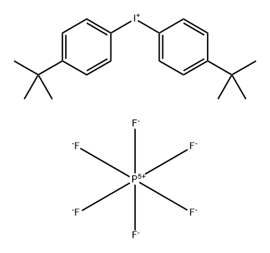 Iodonium, bis[4-(1,1-dimethylethyl)phenyl]-, hexafluorophosphate(1-) (1:2) Structural