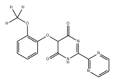 d3-5-(2-methoxyphenoxy)-2-(pyrimidin-2-yl)pyrimidine-4,6(1H,5H)-dione Structural