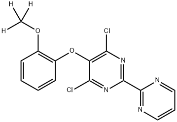 d3-4,6-dichloro-5-(2-methoxyphenoxy)-2,2'-bipyrimidine Structural