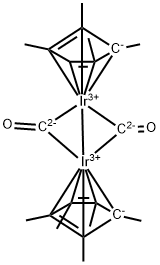 Iridium, di-μ-carbonylbis[(1,2,3,4,5-η)-1,2,3,4,5-pentamethyl-2,4-cyclopentadien-1-yl]di-, (Ir-Ir) Structural