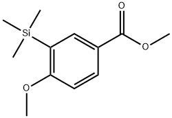 methyl 4-methoxy-3-(trimethylsilyl)benzoate Structural