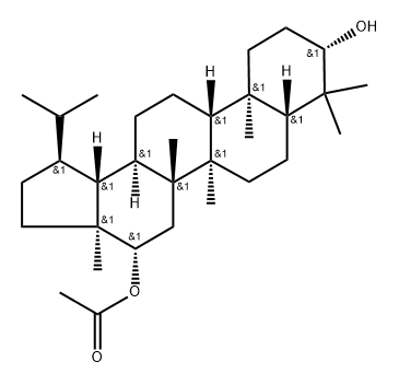 Lupane-3β,16β-diol, 16-acetate (7CI) Structural