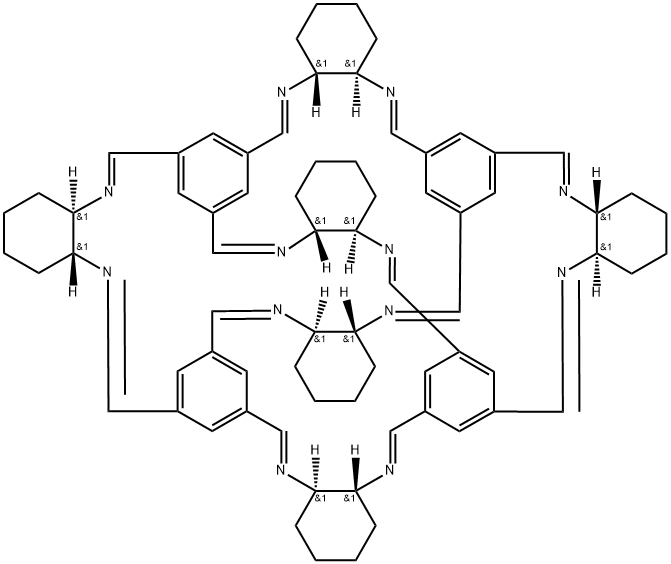 Chiral cyclohexane diamine cycloimine cage Structural