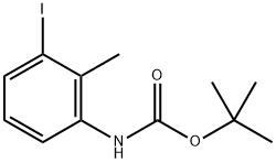 tert-Butyl (3-iodo-2-methylphenyl)carbamate Structural