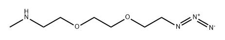 Ethanamine, 2-[2-(2-azidoethoxy)ethoxy]-N-methyl- Structural