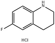 Quinoline, 6-fluoro-1,2,3,4-tetrahydro-, hydrochloride (1:1) Structural