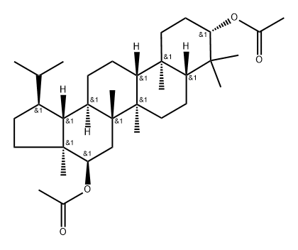 Lupane-3,16-diol, 3,16-diacetate, (3β,16α)- Structural
