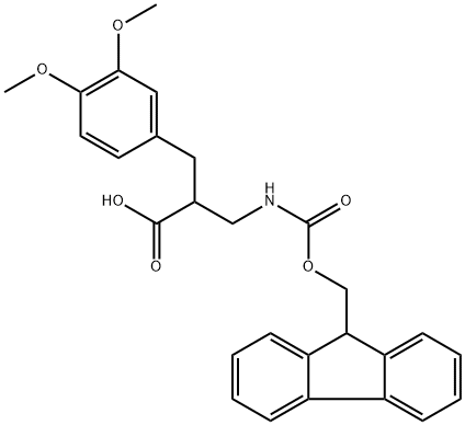 Benzenepropanoic acid, α-[[[(9H-fluoren-9-ylmethoxy)carbonyl]amino]methyl]-3,4-dimethoxy- Structural