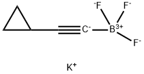 Potassium trifluoro(2-cyclopropylethynylborate Structural