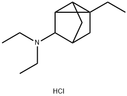 N,N,6-triethyl-1,2,3,4,5,7-hexahydrotricyclo[2.2.1.0^{2,6}]heptan-3-amine hydrochloride Structural
