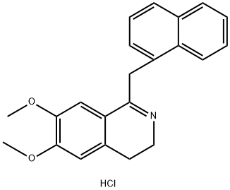 Isoquinoline, 3,4-dihydro-6,7-dimethoxy-1-(1-naphthalenylmethyl)-, hydrochloride (1:1) Structural