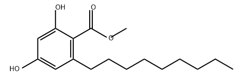 methyl 2,4-dihydroxy-6-nonylbenzoate Structural