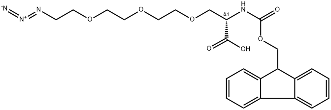 Fmoc-Ser(azido-PEG3)-OH Structural