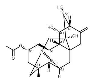 Hetisan-2,11,13,14-tetrol,2-acetate, (2a,11a,13R)- Structural
