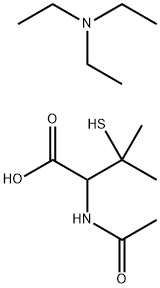 Valine, N-acetyl-3-mercapto-, compd. with N,N-diethylethanamine (1:1) Structural