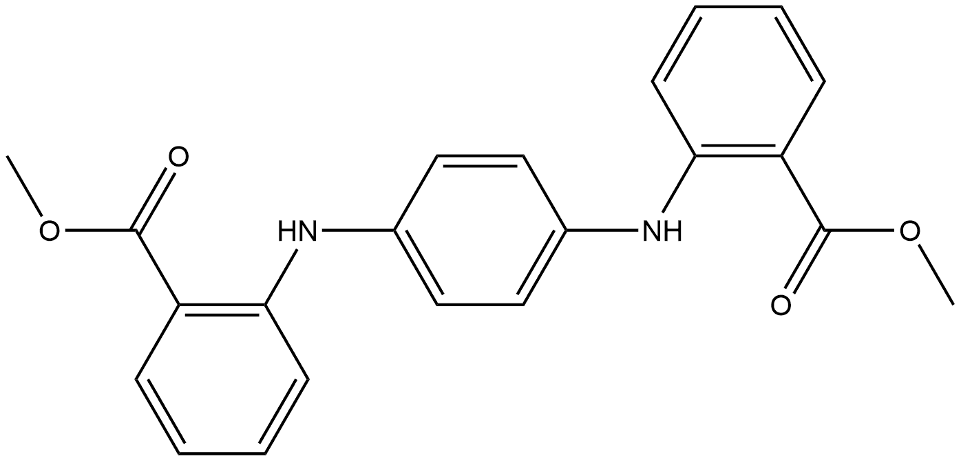 Benzoic acid, 2,2'-(1,4-phenylenediimino)bis-, 1,1'-dimethyl ester Structural