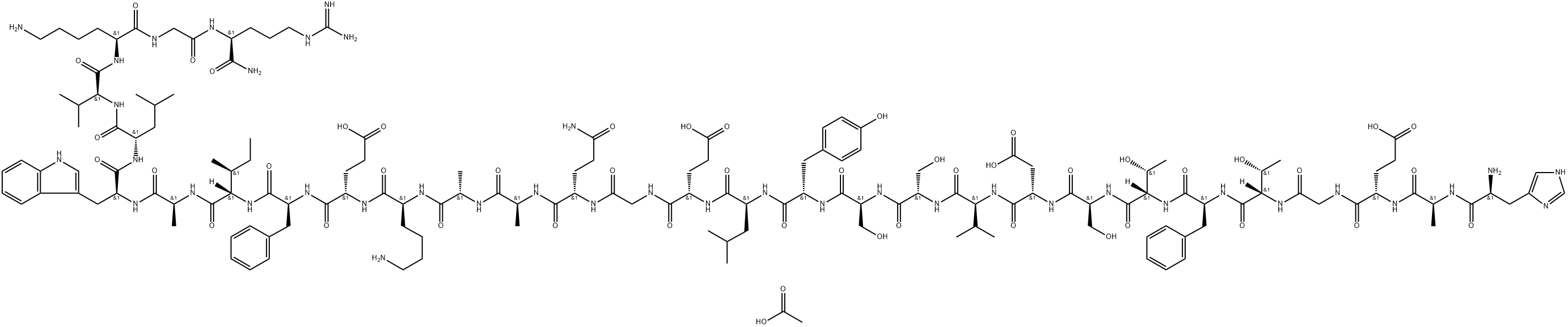 GLP-1(7-36) Acetate Structural