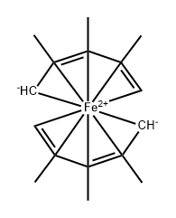 Iron, bis(eta5-2,3,4-trimethylpenta-2,4-dien-1-yl)- Structural