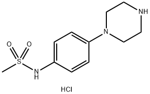 N-[4-(Piperazin-1-yl)phenyl]methanesulfonamide Hydrochloride Structural