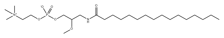 Rac-3-hexadecanamido-2-methoxypropyl phosphocholine Structural