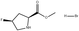 L-Proline, 4-fluoro-, methyl ester, hydrobromide, cis- Structural