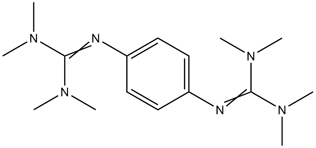 Guanidine, N'',N'''''-1,4-phenylenebis[N,N,N',N'-tetramethyl- (9CI) Structural