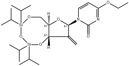 Uridine, 2'-deoxy-4-O-ethyl-2'-methylene-3',5'-O-[1,1,3,3-tetrakis(1-methylethyl)-1,3-disiloxanediyl]- (9CI) Structural