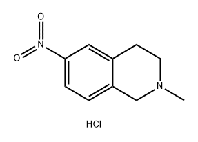 Isoquinoline, 1,2,3,4-tetrahydro-2-methyl-6-nitro-, hydrochloride (1:1) Structural