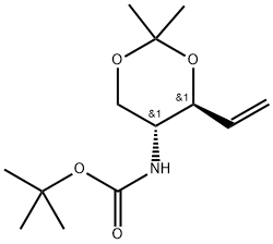 D-erythro-Pent-1-enitol, 1,2,4-trideoxy-4-[[(1,1-dimethylethoxy)carbonyl]amino]-3,5-O-(1-methylethylidene)- Structural