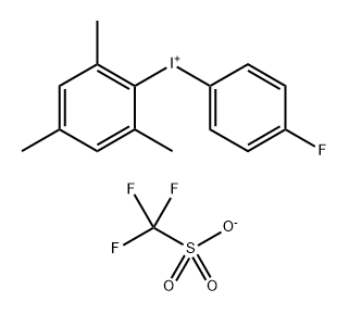Iodonium, (4-?fluorophenyl)?(2,?4,?6-?trimethylphenyl)?-?, 1,?1,?1-?trifluoromethanesulf?onate (1:1) Structural