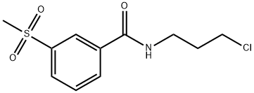 N-(3-Chloropropyl)-3-(methylsulfonyl)benzamide Structural