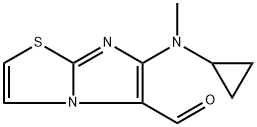 Imidazo[2,1-b]thiazole-5-carboxaldehyde, 6-(cyclopropylmethylamino)- Structural