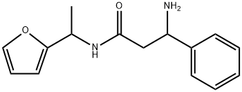 Benzenepropanamide, β-amino-N-[1-(2-furanyl)ethyl]- Structural
