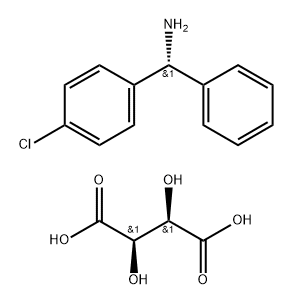 (-)-α-(4-CHLOROPHENYL)BENZYLAMINE (+)-TARTRATE SALT Structural