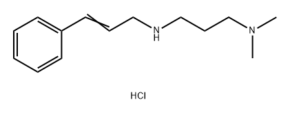 dimethyl-[3-[[(E)-3-phenylprop-2-enyl]azaniumyl]propyl]azanium dichloride Structural
