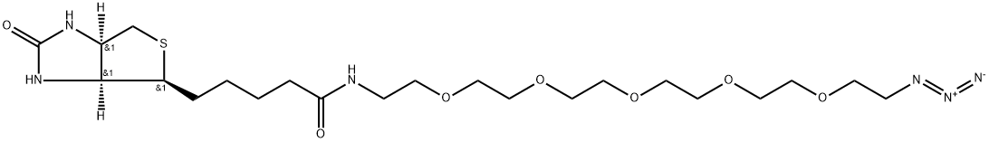 Biotin-PEG5-azide Structural