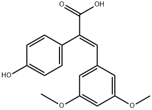 Benzeneacetic acid, α-[(3,5-dimethoxyphenyl)methylene]-4-hydroxy-, (αE)- Structural
