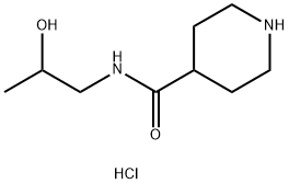 N-(2-Hydroxypropyl)piperidine-4-carboxamide Hydrochloride Structural