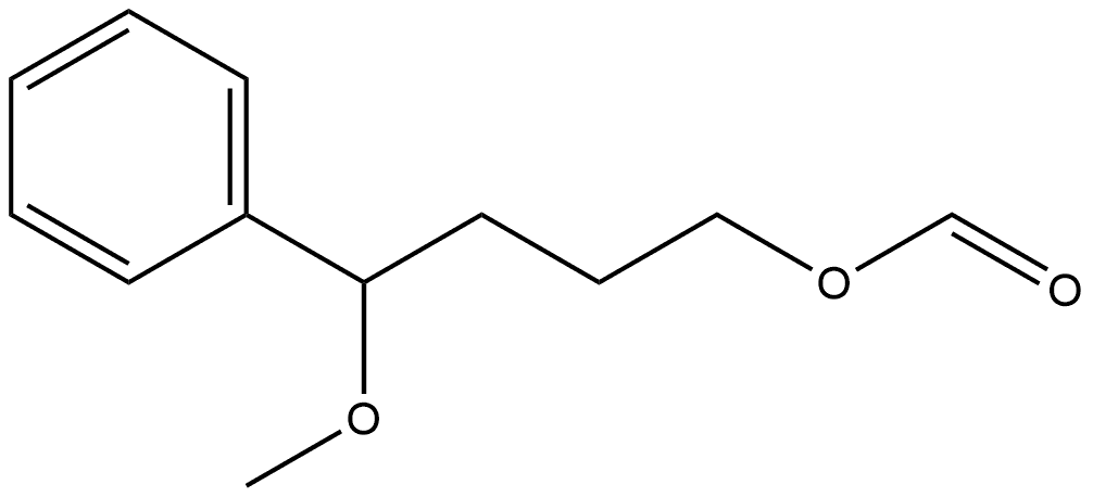 Benzenebutanol, δ-methoxy-, 1-formate Structural