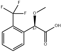 Benzeneacetic acid, α-methoxy-2-(trifluoromethyl)-, (αR)- Structural