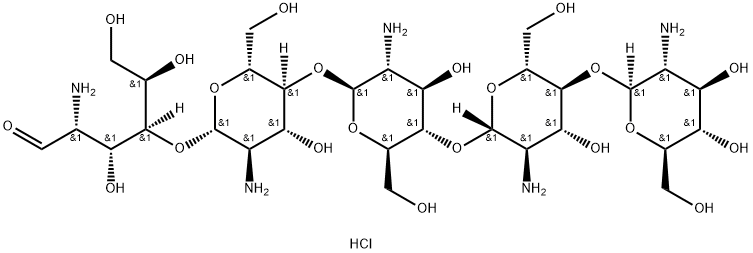 Chitopentaose Pentahydrochloride Structural