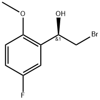 Benzenemethanol, α-(bromomethyl)-5-fluoro-2-methoxy-, (αR)- Structural