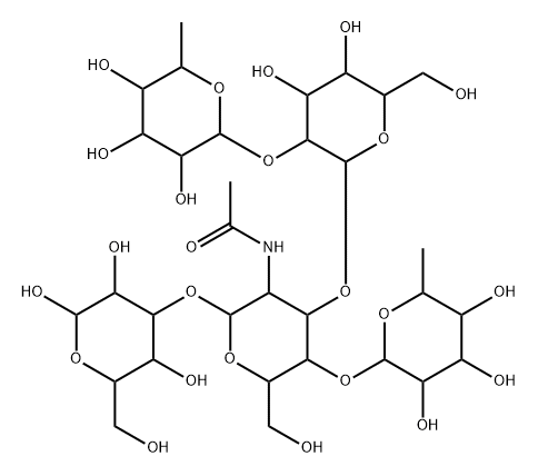 Lewis B pentasaccharide Structural