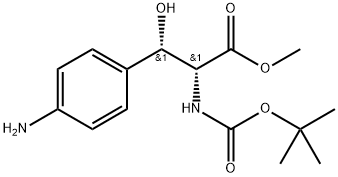 D-Phenylalanine, 4-amino-N-[(1,1-dimethylethoxy)carbonyl]-β-hydroxy-, methyl ester, (βS)- Structural